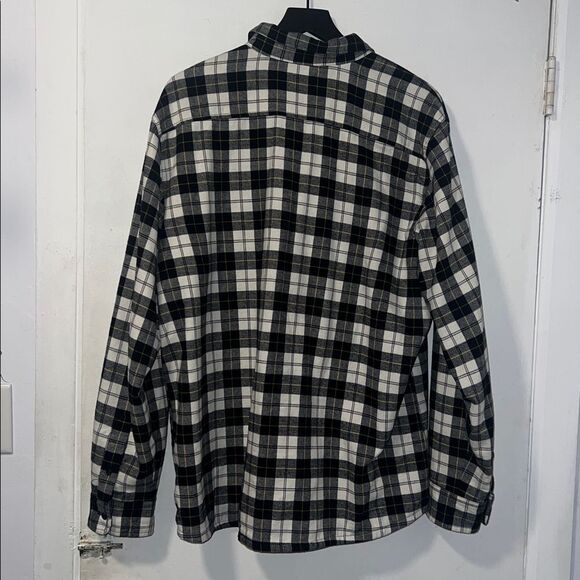 PUBLIC OPINION Lined Plaid Flannel Over Shirt Shirt Jacket-XL - Picture 4 of 9